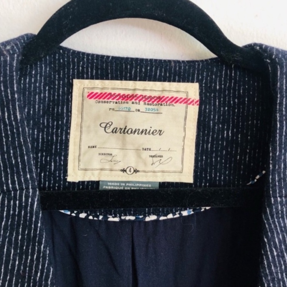 Anthropologie Cartonnier Volume Bell Sleeve Blazer - Picture 4 of 5